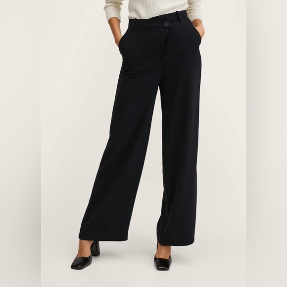 Mango Pants - NWT MNG High Rise Wide Leg Trouser